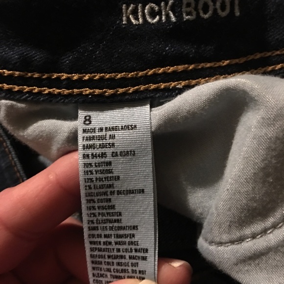 Sold 8 regular kick boot jeans brand new too short - Picture 3 of 3
